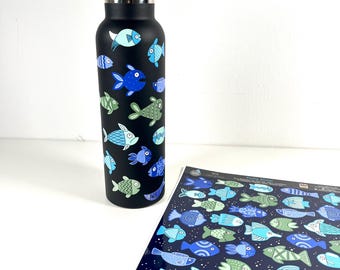 Fish stickers, dishwasher safe, waterproof