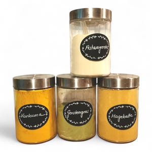 Large floral chalkboard labels, kitchen labels, writable labels, chalk labels, storage jar labels