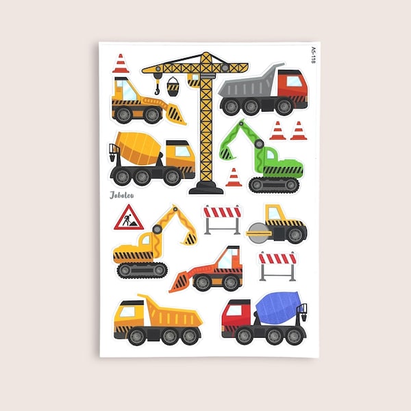 A5 waterproof construction site stickers