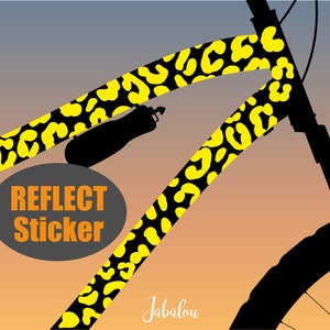 Reflective Animal Print Stickers YELLOW