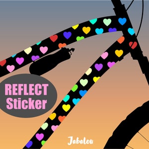 Herzen REFLEKTIERENDE Sticker wasserfest, RAINBOW, Herzen Aufkleber reflektierend, Herzen Sticker, Konfetti Herzen