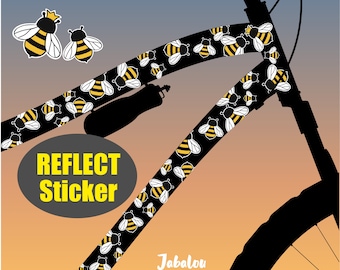 Bee REFLECTIVE stickers