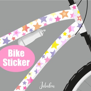 Sternen Aufkleber fürs Fahrrad, Sticker Fahrrad, Fahrradaufkleber, Fahrradsticker, wasserfeste Sticker, Aufkleber, Sternchen Bild 1