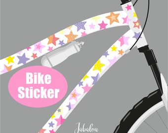 Sternen Aufkleber fürs Fahrrad, Sticker Fahrrad, Fahrradaufkleber, Fahrradsticker, wasserfeste Sticker, Aufkleber, Sternchen