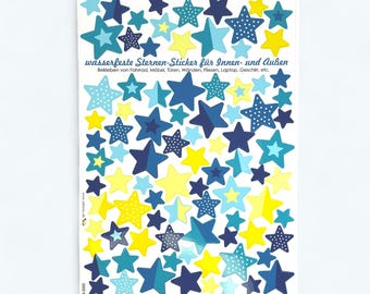 Waterproof star stickers, stickers, star stickers, waterproof stickers, dishwasher safe, lunchbox, tiles, doors, furniture