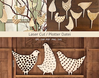 Laser Cut File Plotter Chickens Easter