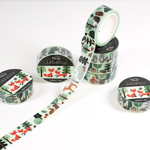 Washi tape forêt animaux de la forêt