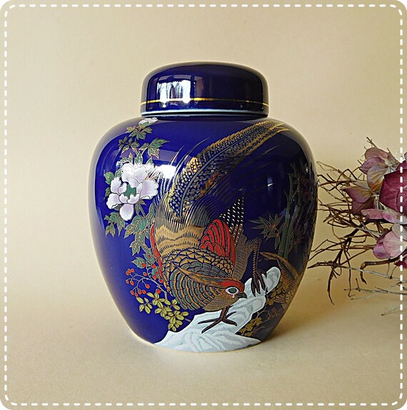 Decorative Asian Lid Vase Etsy