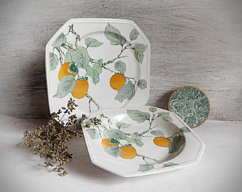 GALLO Design Speiseteller 26 x 26 cm Teller Lombardia Apricot GALLO Design Speiseteller 26 x 26 cm Teller Lombardia Apricot