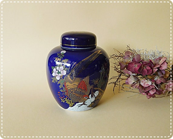 Decorative Asian Lid Vase Etsy
