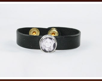 1 Armband Armbänder für Druckknopf Click Buttons Wechselschmuck Silber 21cm L/P 