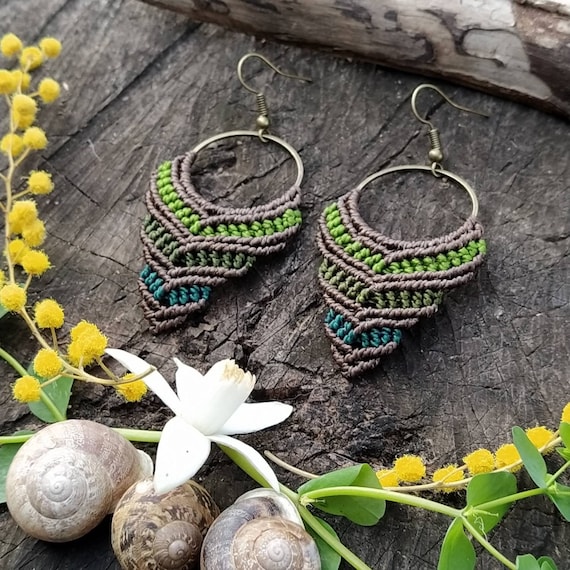 Etsy macrame earrings best sale