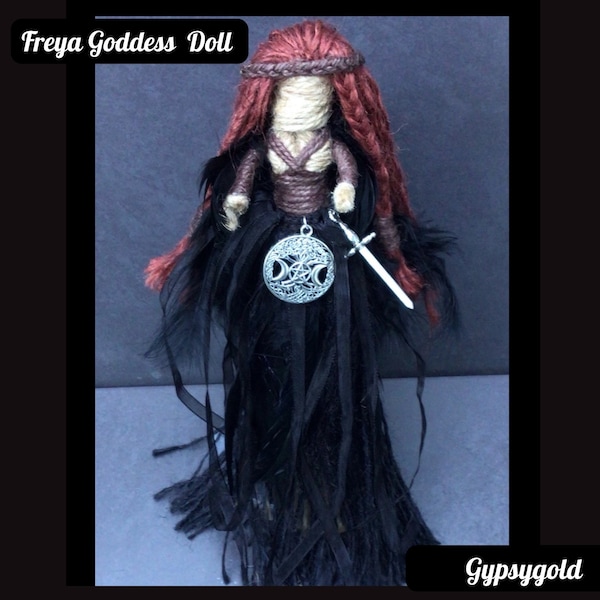 Freya Goddess Doll with various charm designs - Made to Order