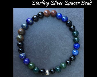 6mm Blood Pressure Gemstone Bracelet -Made to Order