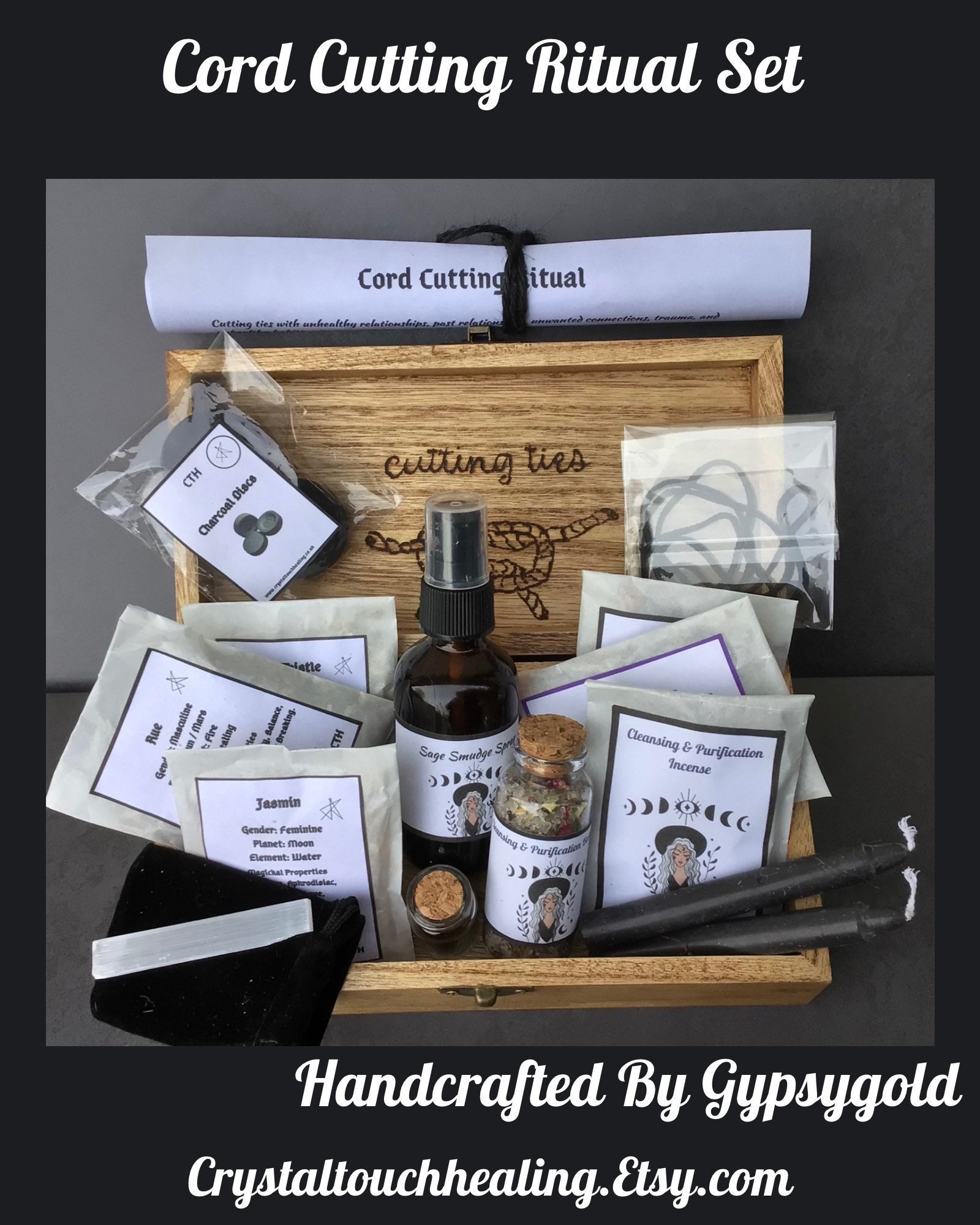 Cord Cutting Ritual Kit -made to Order - Etsy
