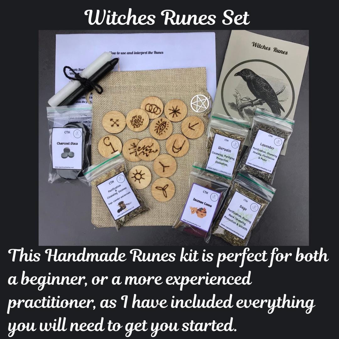 Witches Runes Straw Witches Runes Set - Etsy