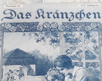 Das Kränzchen No 19 1925 alte deutsche illustrierte Mädchenzeitschrift Zeitung Berlin 1925 antik