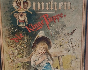 Livre ancien 1900 Minchen la poupée intelligente Emma Biller