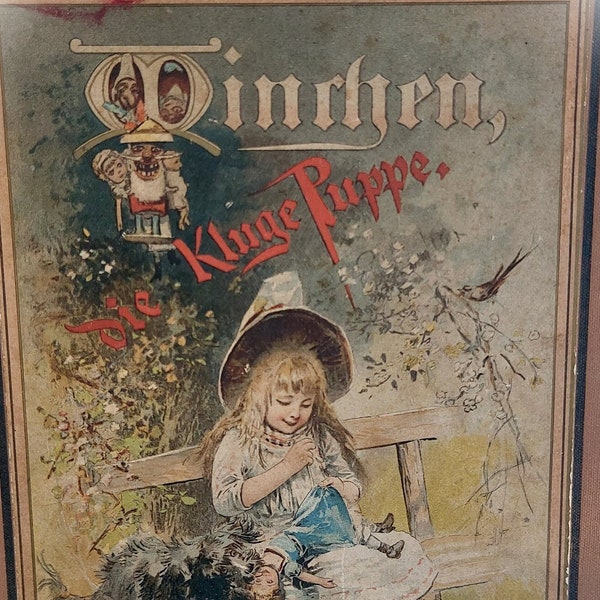 Old Book 1900 Minchen die kluge Puppe Emma Biller