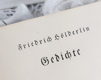 Friedrich Hölderlin Gedichte 1935