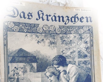 Das Kränzchen No 38 1926 alte deutsche illustrierte Mädchenzeitschrift  Zeitung Berlin 1926 antik