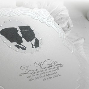 Edle Karte zur Hochzeit für Männer