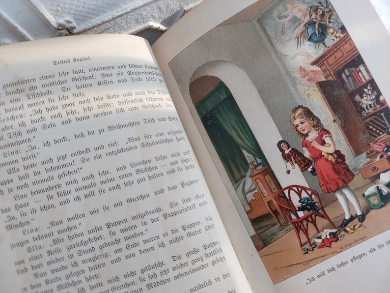 Livre ancien 1900 Minchen la poupée intelligente Emma Biller image 7