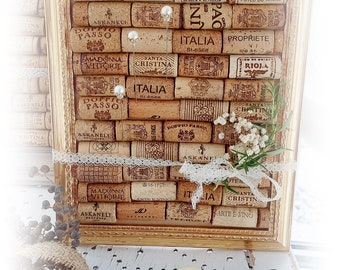 Original wine cork pin board memo board wine lovers