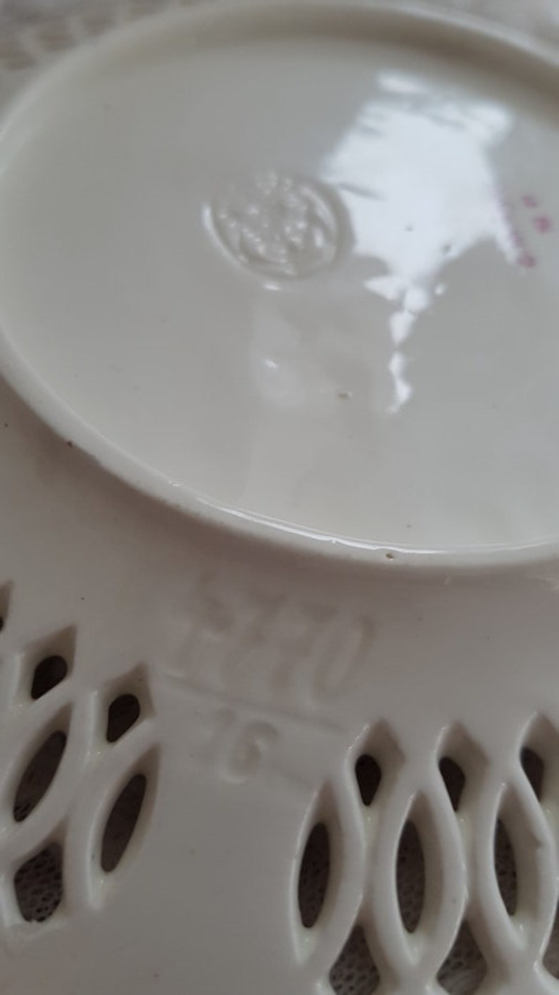 1880-1900 Antique plate hand-painted G.Kr\u00f6ger from c