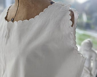 A N T I K  Leinen Nachthemd  um 1910 N2