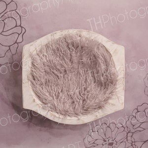 Newborn Digital Backdrop, Composite, Newborn Digital Background, Digital Prop, Pink, Purple, Flower, Baby Girl, Download