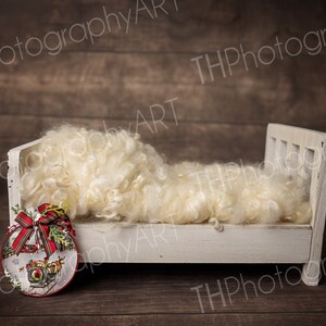 Newborn Digital Backdrop, Composite, Digital Background, Digital Prop, Xmas, Ornament, Christmas, Neutral, Boy, Girl, Tree, Dark Wood
