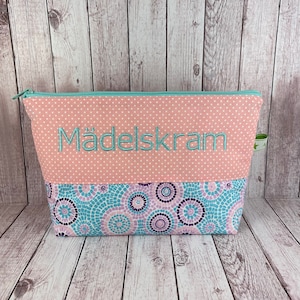 Kosmetiktasche Mädchen personalisiert, Kulturbeutel, Kulturtasche mit Namen, Kosmetiktäschchen, Schlampermäppchen