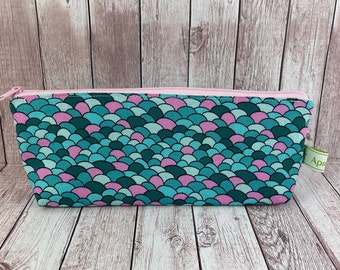 Pencil case cosmetic bag gift girls pencil case pencil case pink turquoise