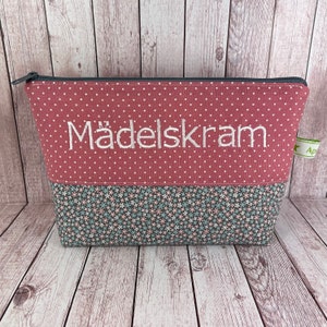 Kosmetiktasche personalisiert, kleiner Kulturbeutel Mädchen, Kulturbeutel Mädchen, Geschenk für Mädchen, Tasche Mädchenkram,