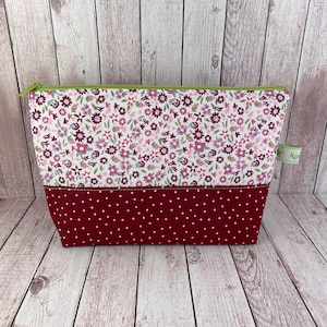 Kosmetiktasche, Kulturtasche Mädchen, Kulturbeutel Kinder, Mädchenkram Tasche, Waschbeutel Mädchen, Geschenk, rot,