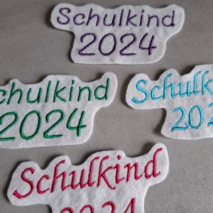 Patch écolier 2025 pour votre projet DIY personnalisez votre cône d'école, décoration de table, chemise de scolarisation, T-shirt, application, image thermocollante