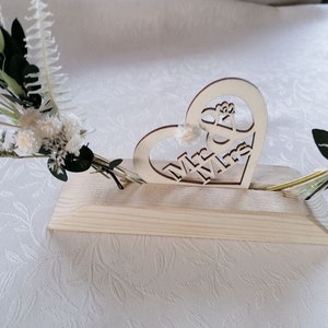 Table decoration flower ring Boho, communion decoration, wedding, table number image 4