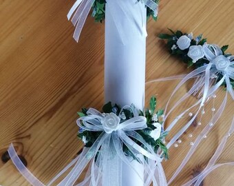 Communion decoration-candle decoration-hair decoration-pin-candle holder