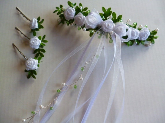 Zur kommunion haarschmuck Haarschmuck für