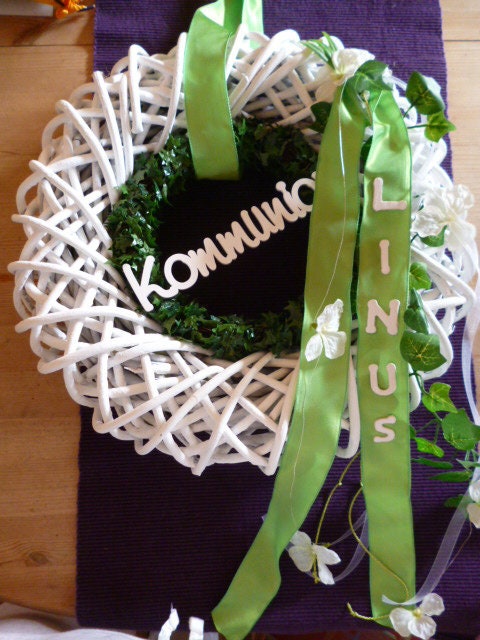 Türkranz Kommunion / Konfirmation/ Hochzeit | Etsy Türkranz Kommunion / Konfirmation/ Hochzeit | Etsy