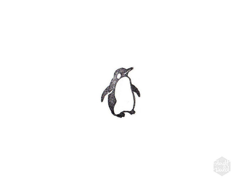 Stamp MIDI penguin bird image 1