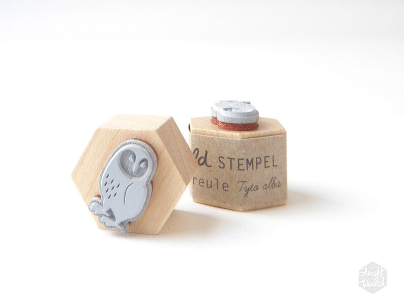 Stempel MIDI Eule Schleiereule Bild 2