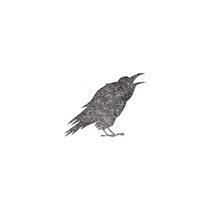 Stempel MAXI Rabe Kolkrabe Vogel