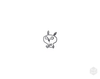 Stempel MIDI Hase Kawaii Maskottchen