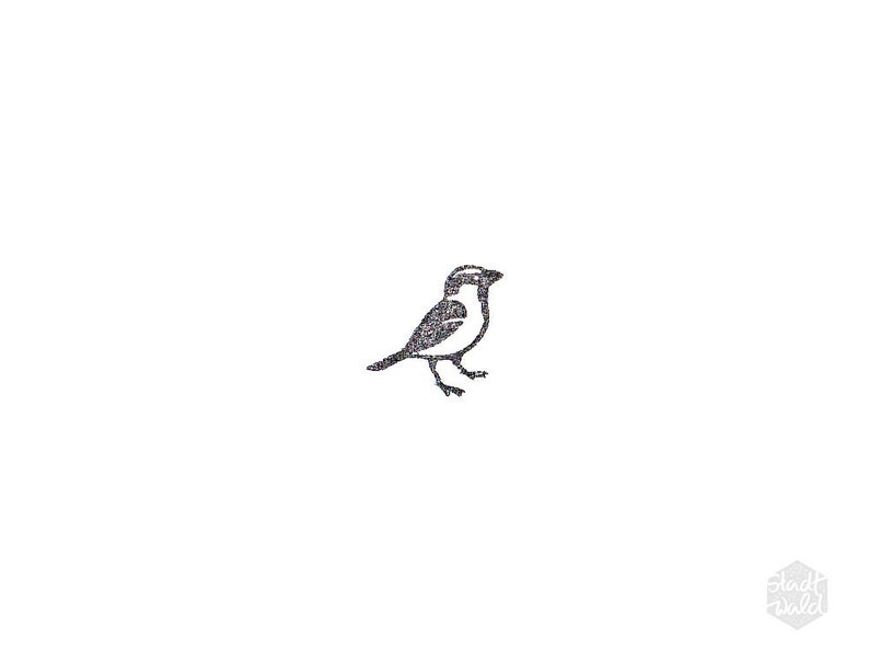 Stamp MIDI Sparrow Bird image 1
