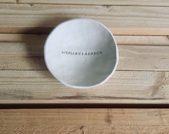 LIEBLINGSMENSCH ceramic jewelry bowl