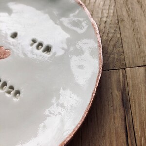 Personalizable glazed ring dish wedding large image 3