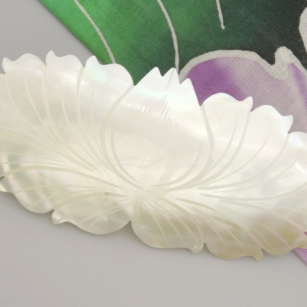 Perlmutt Haarspange Blume - mother of pearl barrette flower