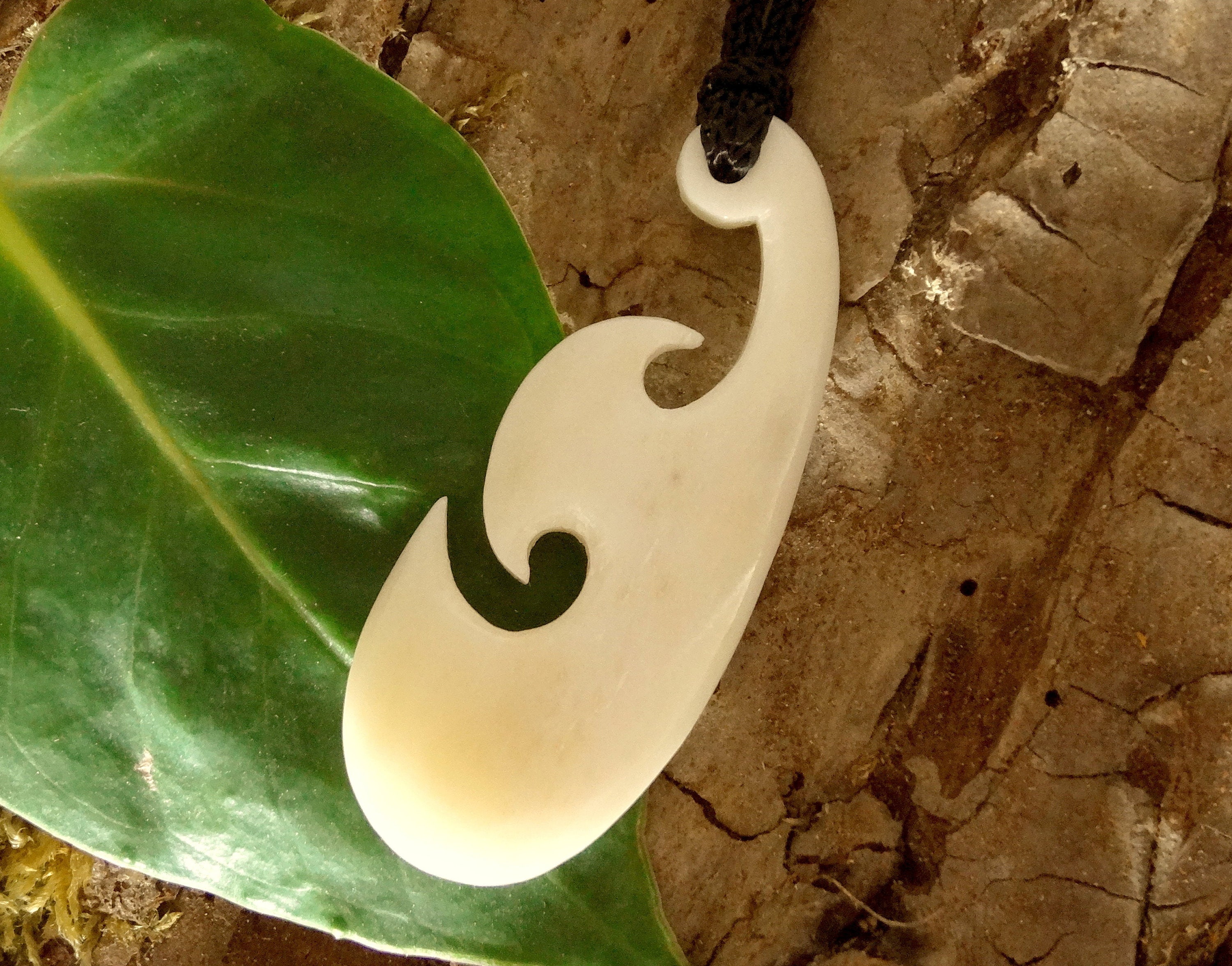 Neuseeland Maori Stil Haken Anhänger – Aus Natürlichem Nephrit Jade, Handgefertigt
